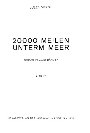 Cover of 20000 Meilen unterm meer